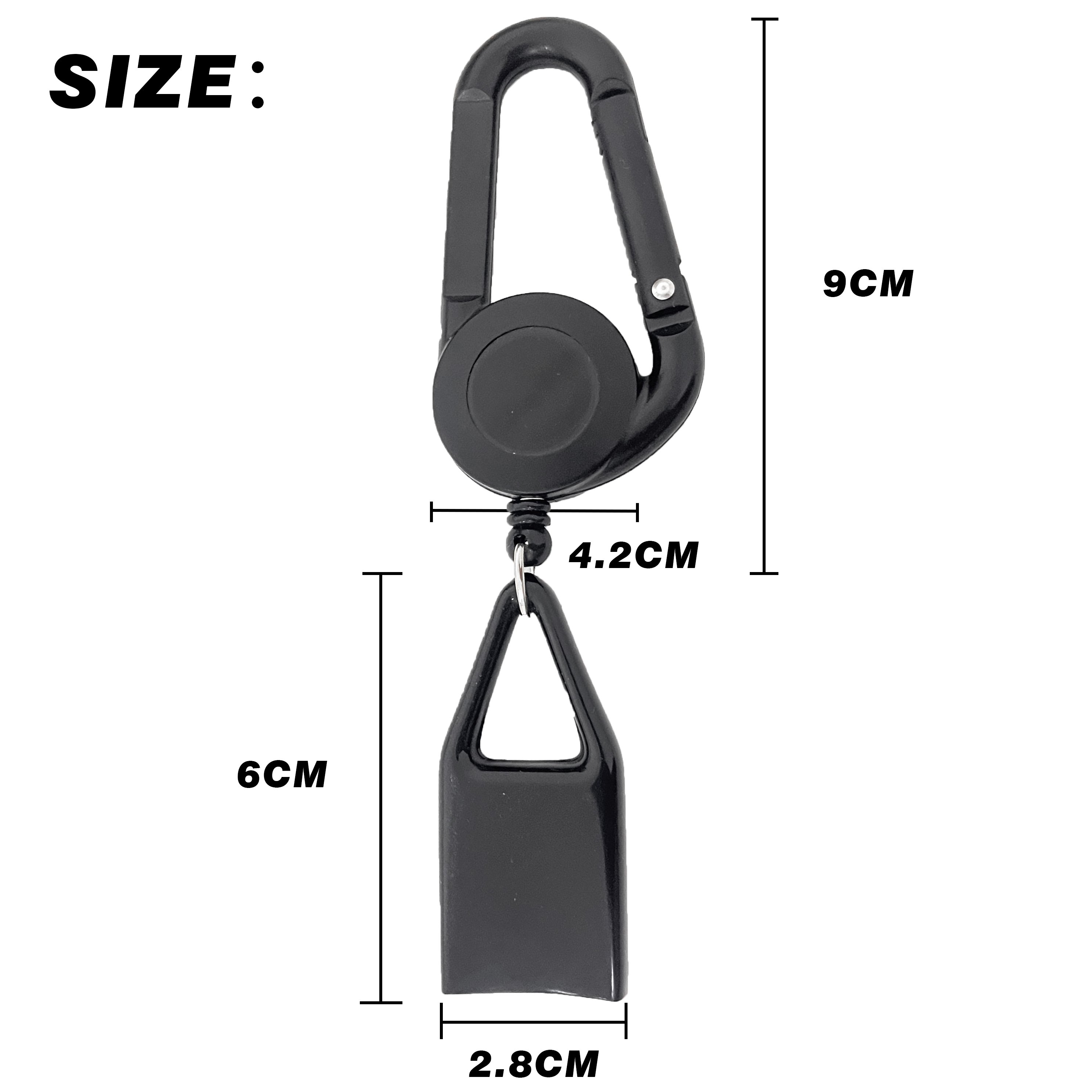 P-082 4CM Black Retractable Badge Reel Clipper Lighter Holder Customized Logo Premium Lighter Simplicity Leash Lighter Sleeve
