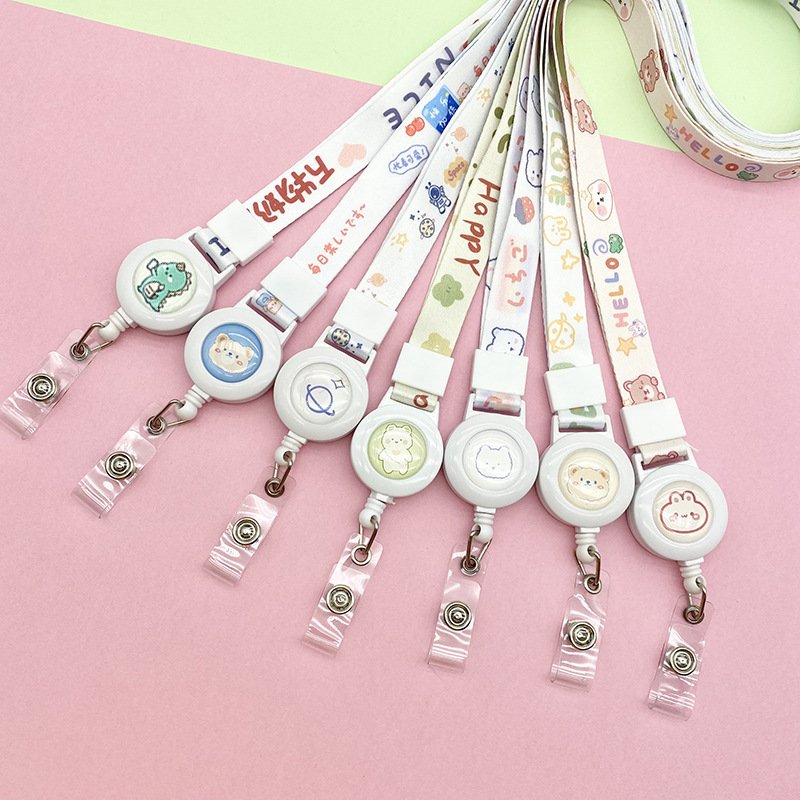 Vigreat 2025 New Custom With Logo Long Wrist Printed Id Card Badge Polyester Sublimated Keychain Lanyard