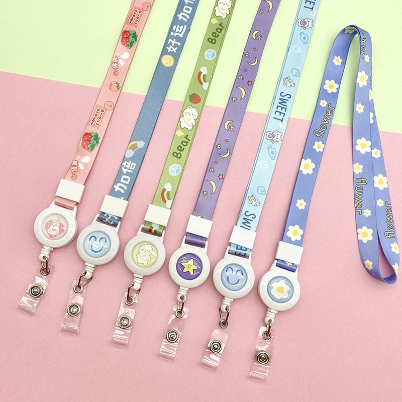 Vigreat 2025 New Custom With Logo Long Wrist Printed Id Card Badge Polyester Sublimated Keychain Lanyard