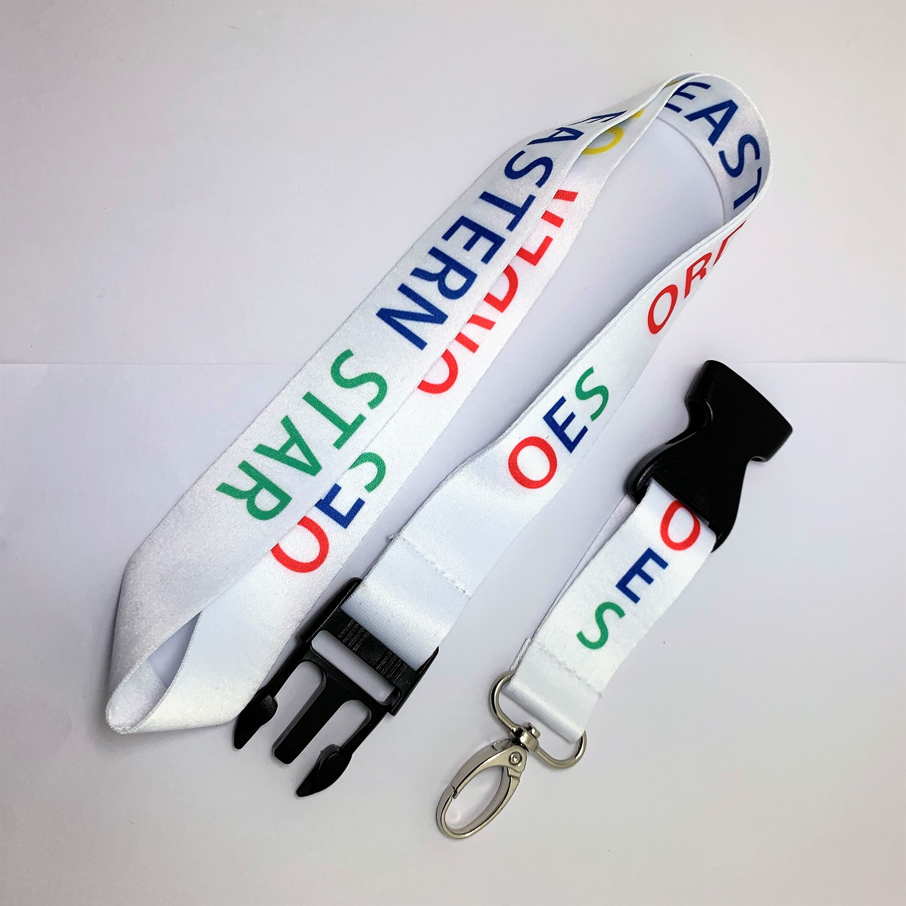 Order of The Eastar Lanyard ID Holder Sorority Masonic Gifts Order of The E Star Lanyard with Custom Logo