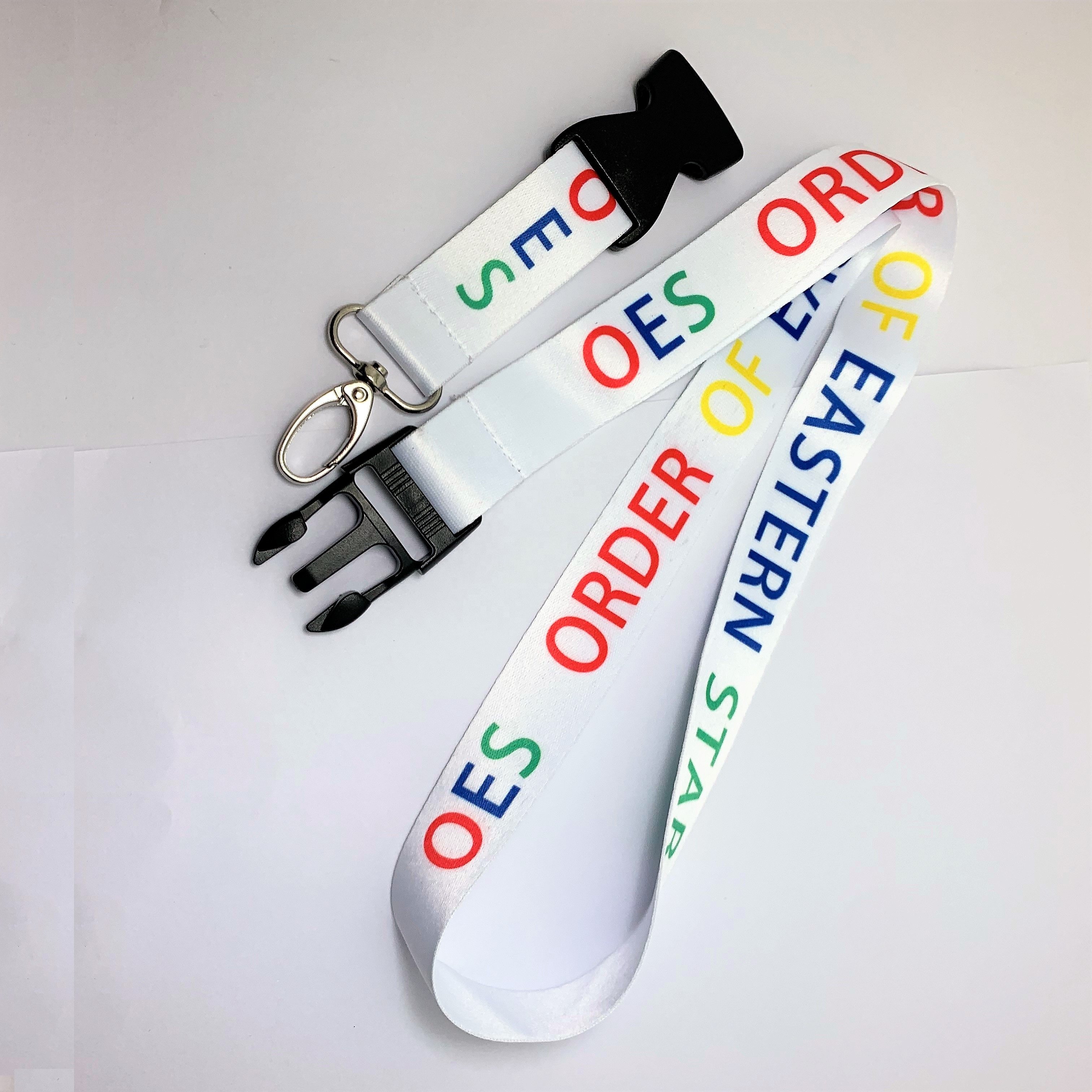 Order of The Eastar Lanyard ID Holder Sorority Masonic Gifts Order of The E Star Lanyard with Custom Logo