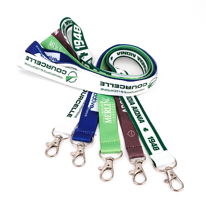 Factory Price Wholesale And Id Badge Holder Embroidered Security Customized Polyester Lanyards With Logo