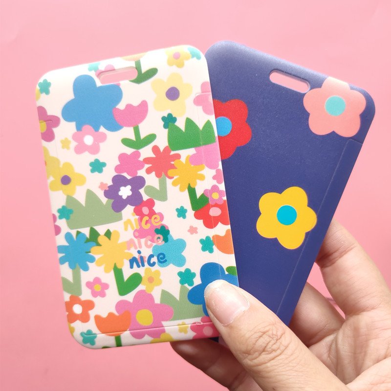 Neck Pouch Lanyard Wallet With Cartoon Keychain ID Badge Holder Cute Credit Card Case For Students Teens Boys Girls Women