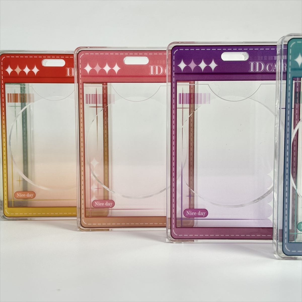 ID CARD Acrylic magnetic frame Vertical version- Plastic Frame for Badge anime decoration