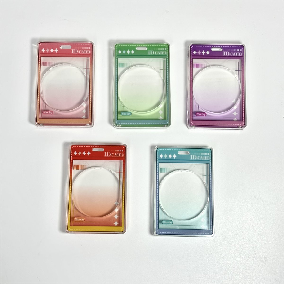 ID CARD Acrylic magnetic frame Vertical version- Plastic Frame for Badge anime decoration