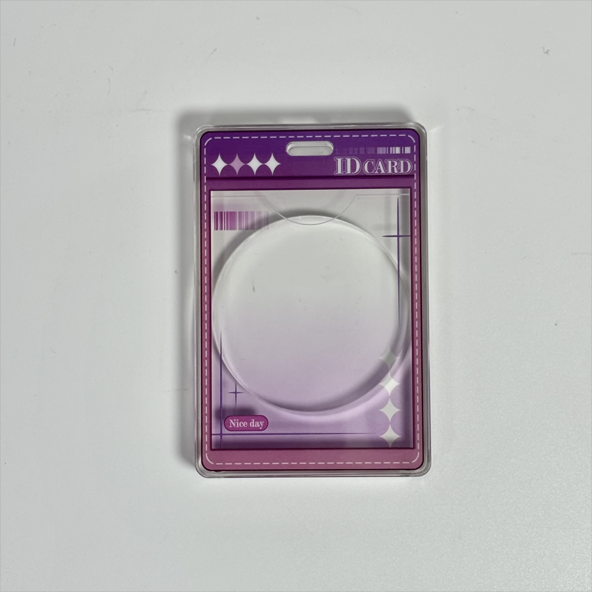 ID CARD Acrylic magnetic frame Vertical version- Plastic Frame for Badge anime decoration