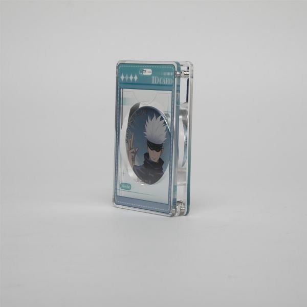 ID CARD Acrylic magnetic frame Vertical version- Plastic Frame for Badge anime decoration