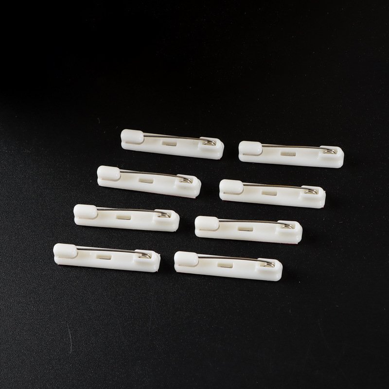 Plastic Safety bar pin as badge findings for Badge attachment