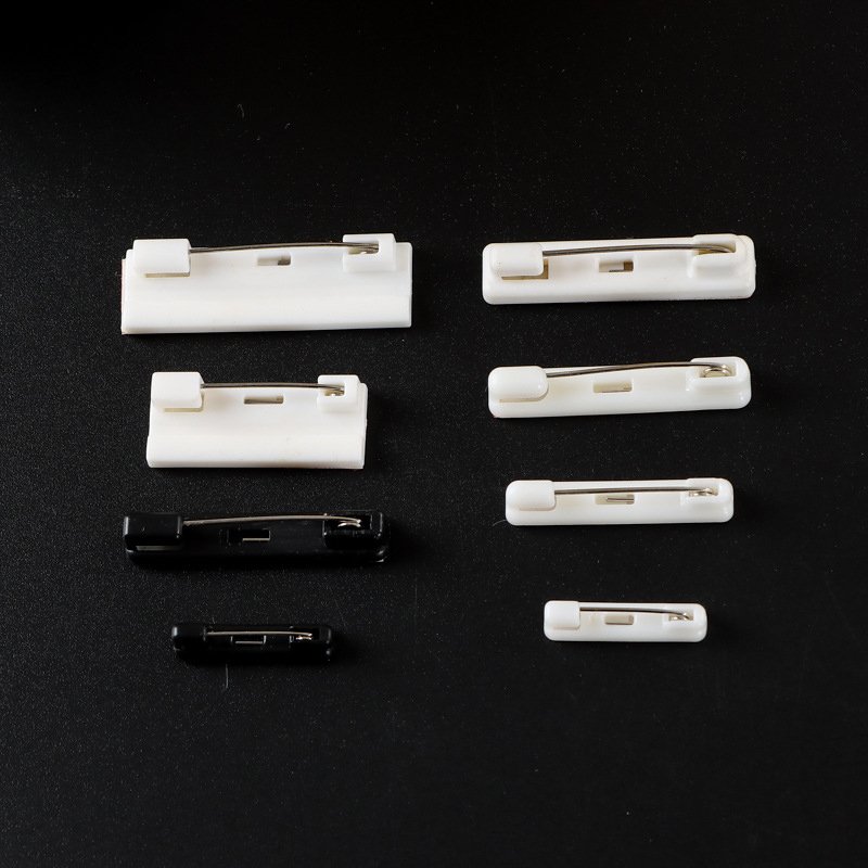 Plastic Safety bar pin as badge findings for Badge attachment