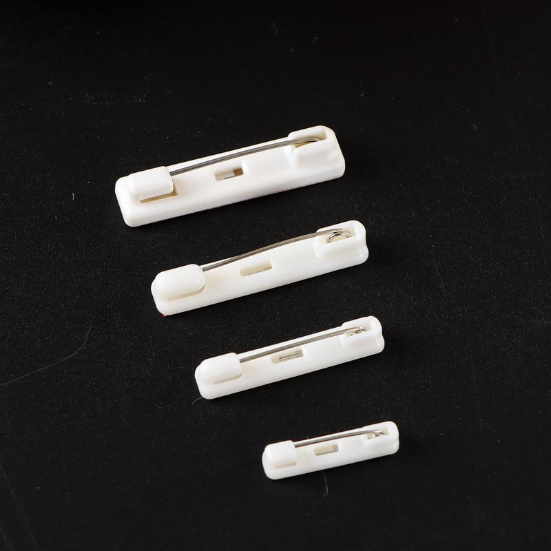Plastic Safety bar pin as badge findings for Badge attachment