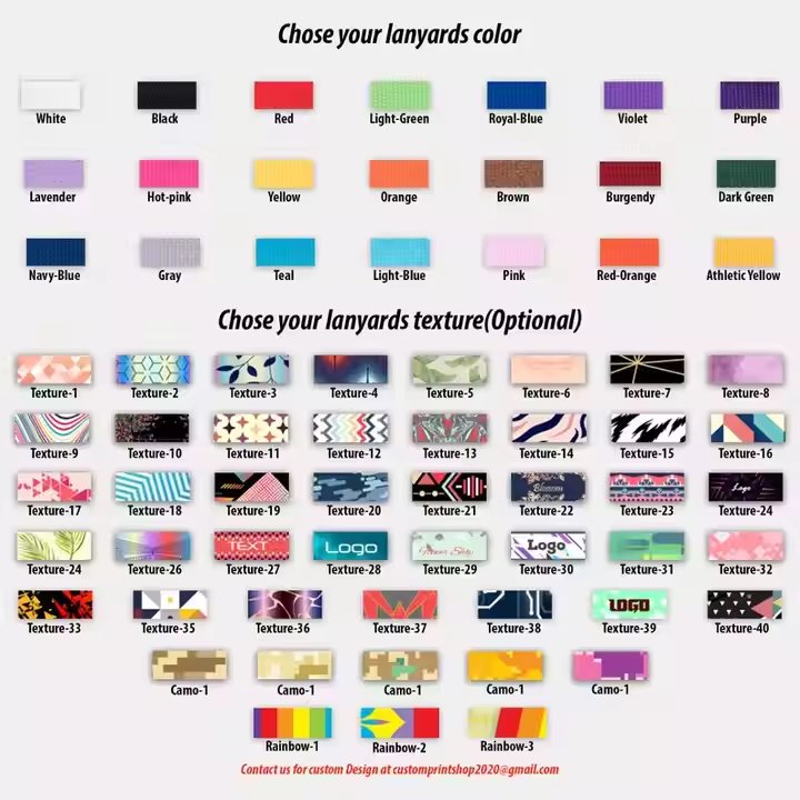 Polyester Custom Lanyards With Logo Printing Sublimation Phone Lanyard With Name Badge Blank White Lanyards Factory