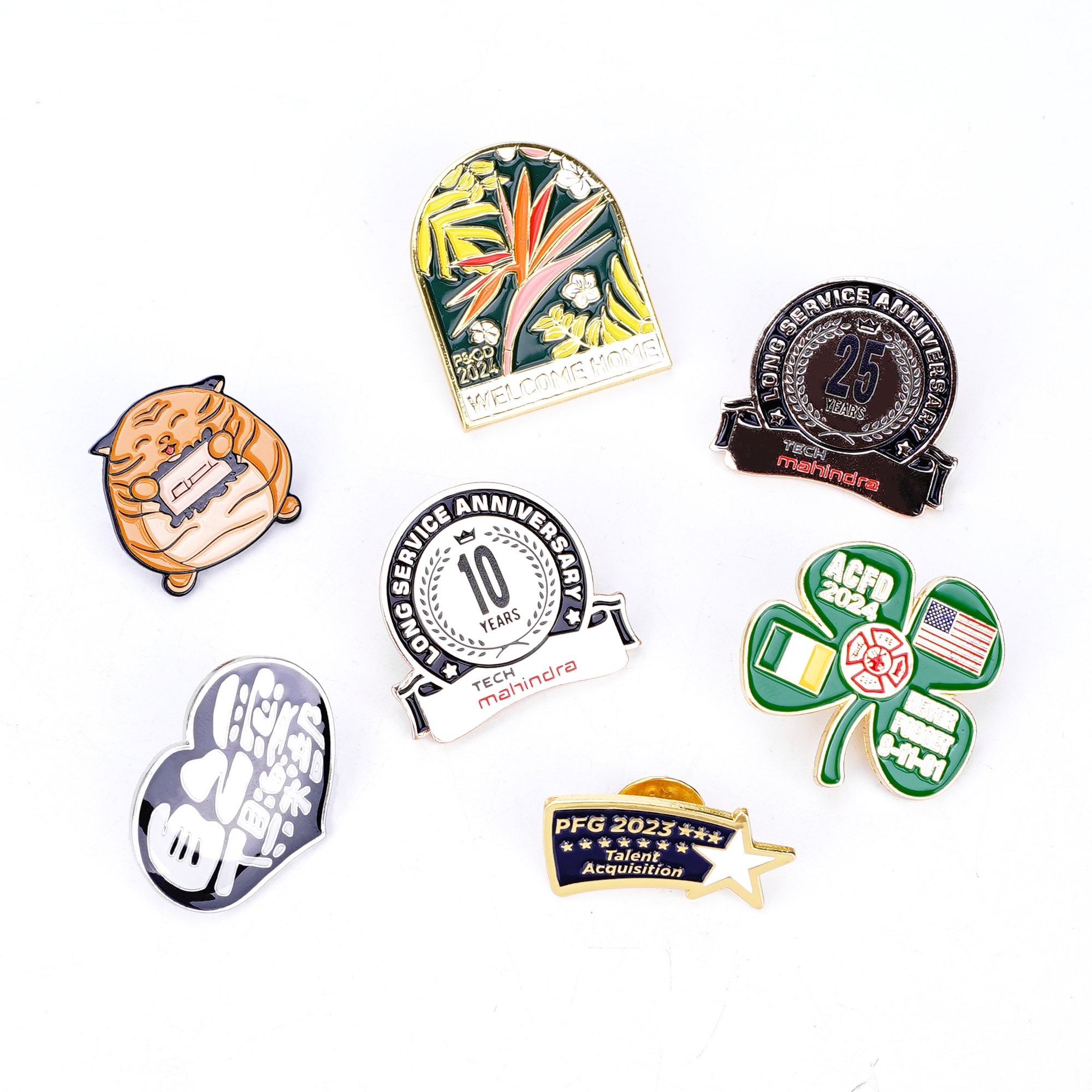 Wholesale Metal Pins Supplier Glitter Brooch Hard Enamel pin Soft Lapel Badge Manufacturer Custom Enamel Pin
