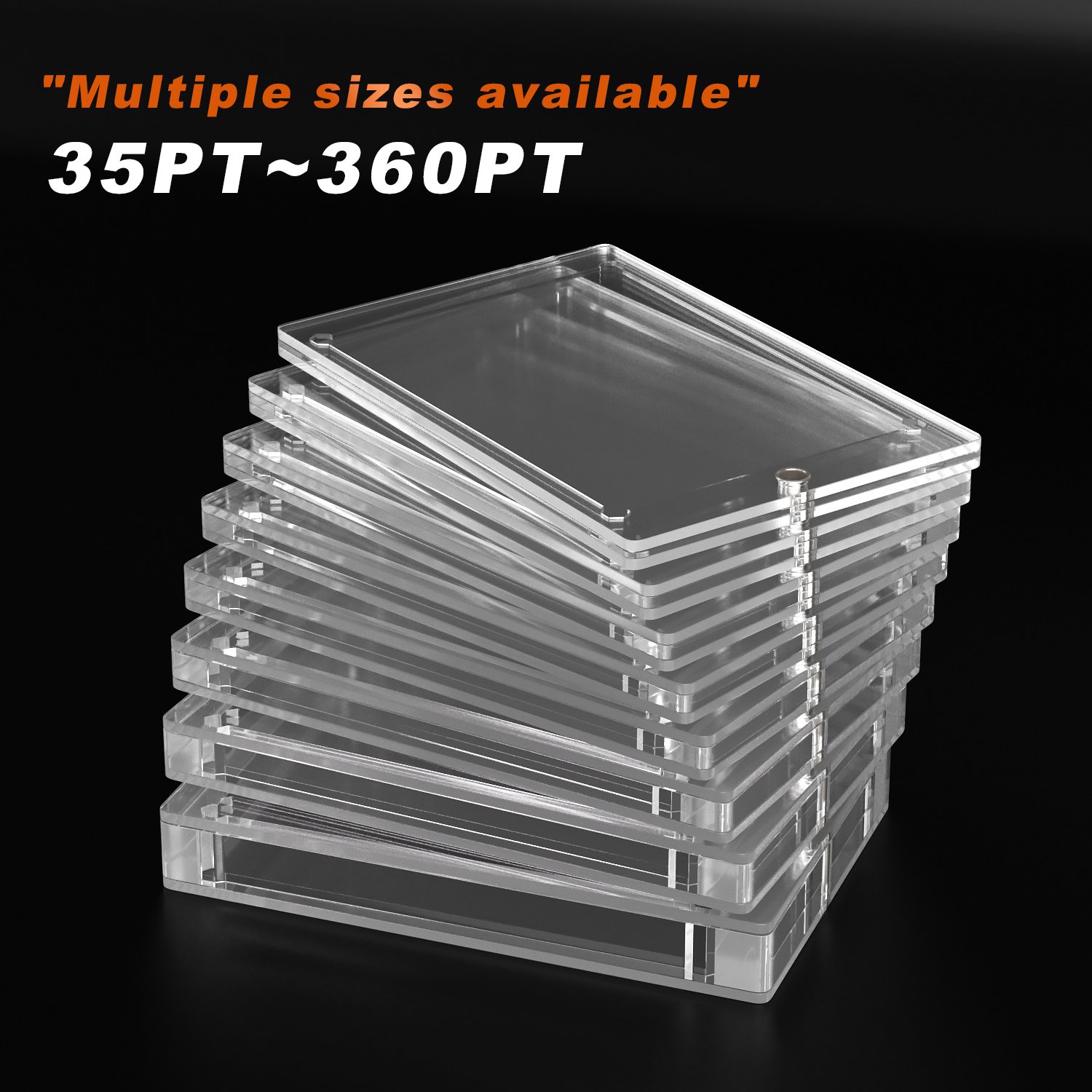 5620 Factory Supply Card Storage Sleeve Acrylic Star Trading Card Storage Box with Accessories for Badge Holder