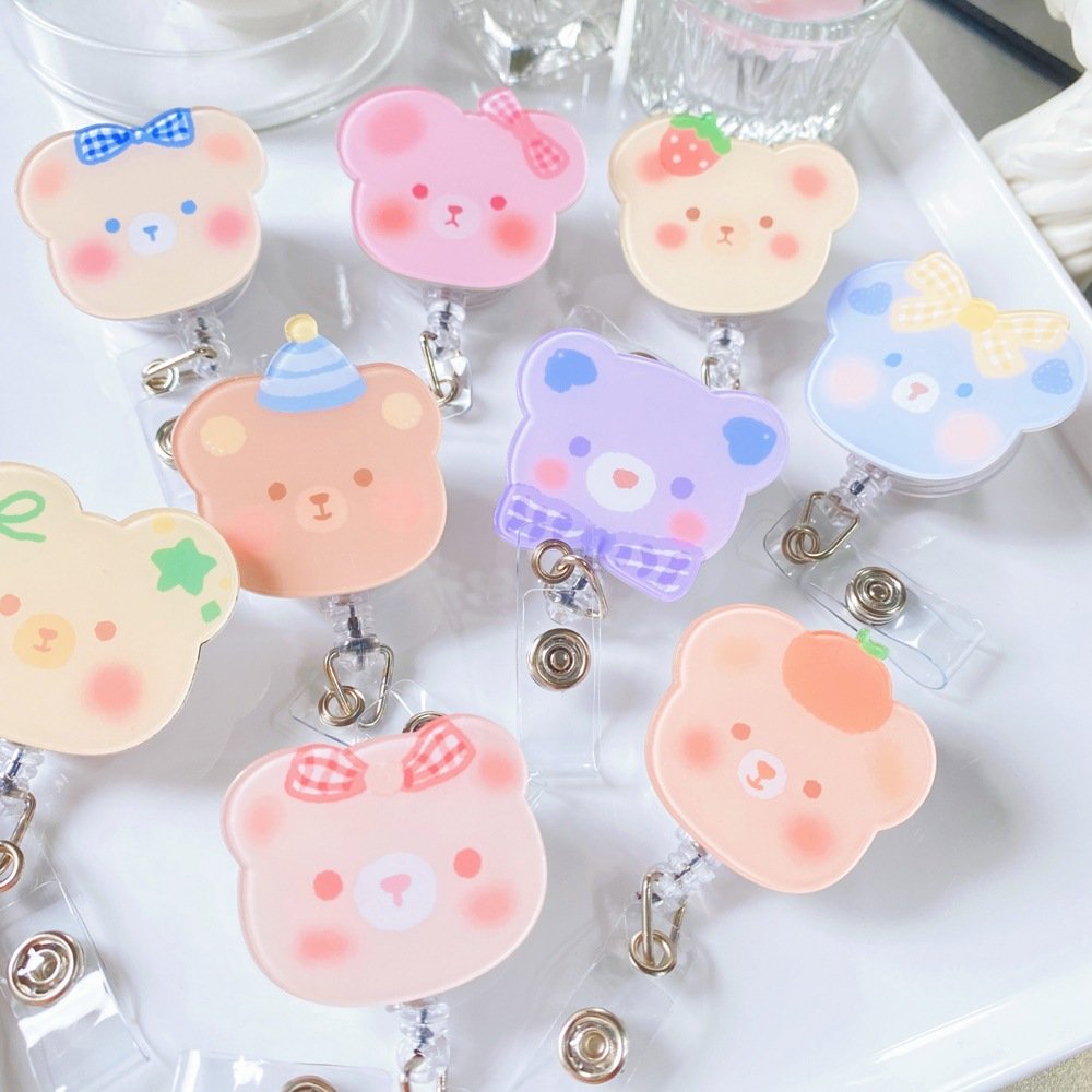 Popular Customized Acrylic Drip Adhesive ID Badge Epoxy Acrylic Badge Holders