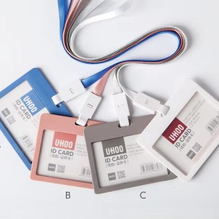 Hot Sale Popular Uv Printed Id Card Protector Badge Holder With Detachable Lanyard ID Card Protector with Detachable Lanyard