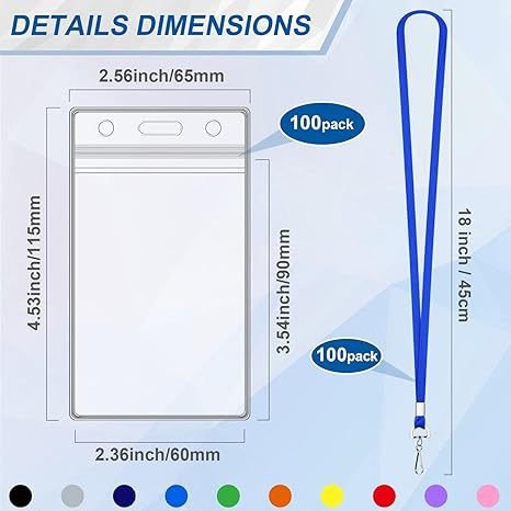 Good Selling Plastic Badge Holder Lanyard Card Holder China Water Proof Id Card Holder