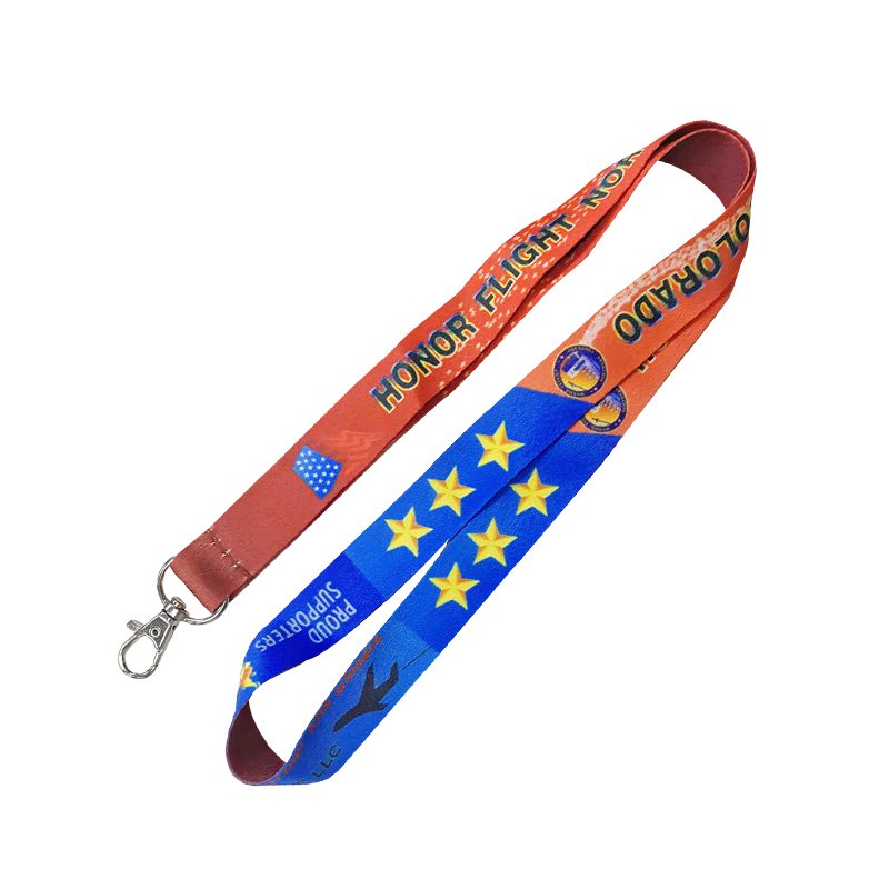 Original Factory lanyards with logo custom Printed Polyester ID Badge Neck custom lanyard