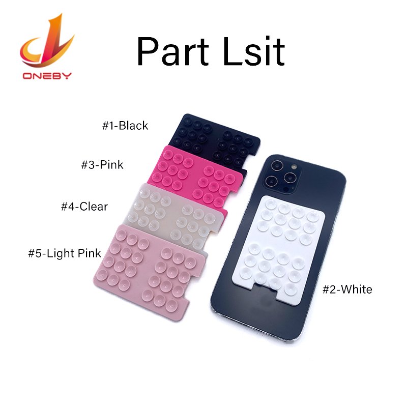 New Design Silicone Sucker Suction Cup Id Credit Name Card Badge Holder Cover Phone Accessories Mobile Phone grip Holder