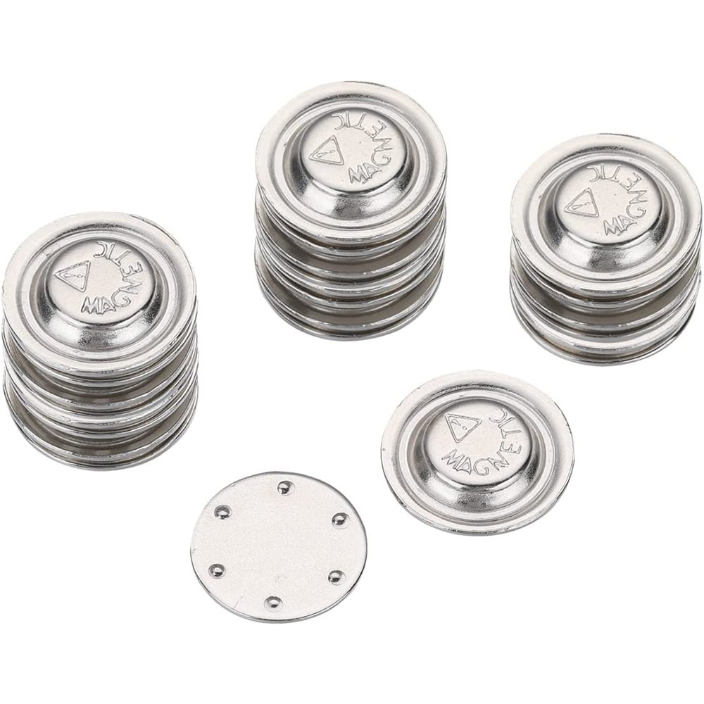 Metal Sliver Round Button Badge Magnets for ID Badge Holders