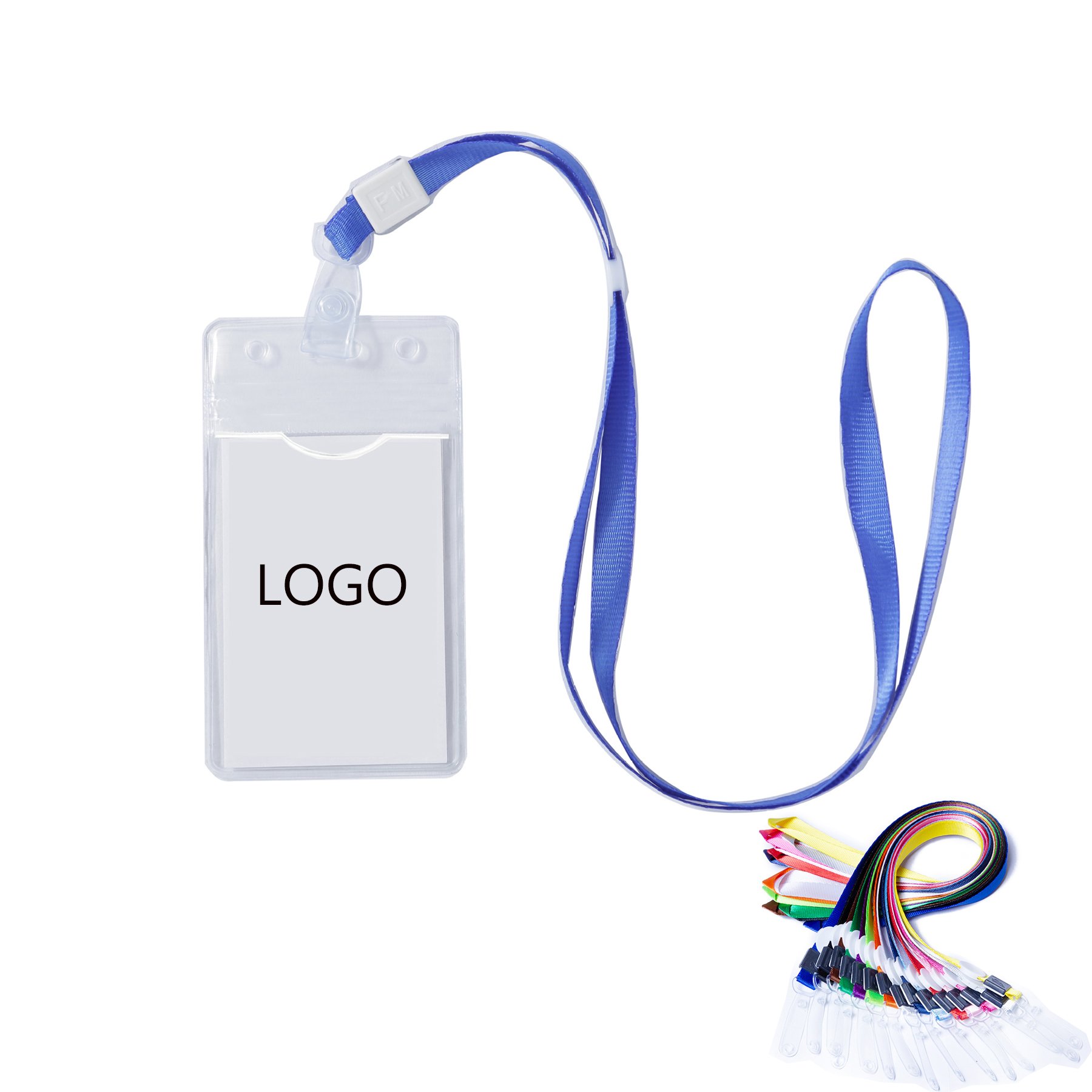 Custom Logo Printed Clear Soft Pvc Waterproof Id Card Holders Business Student Exhibition Id Card Name Badge Holder