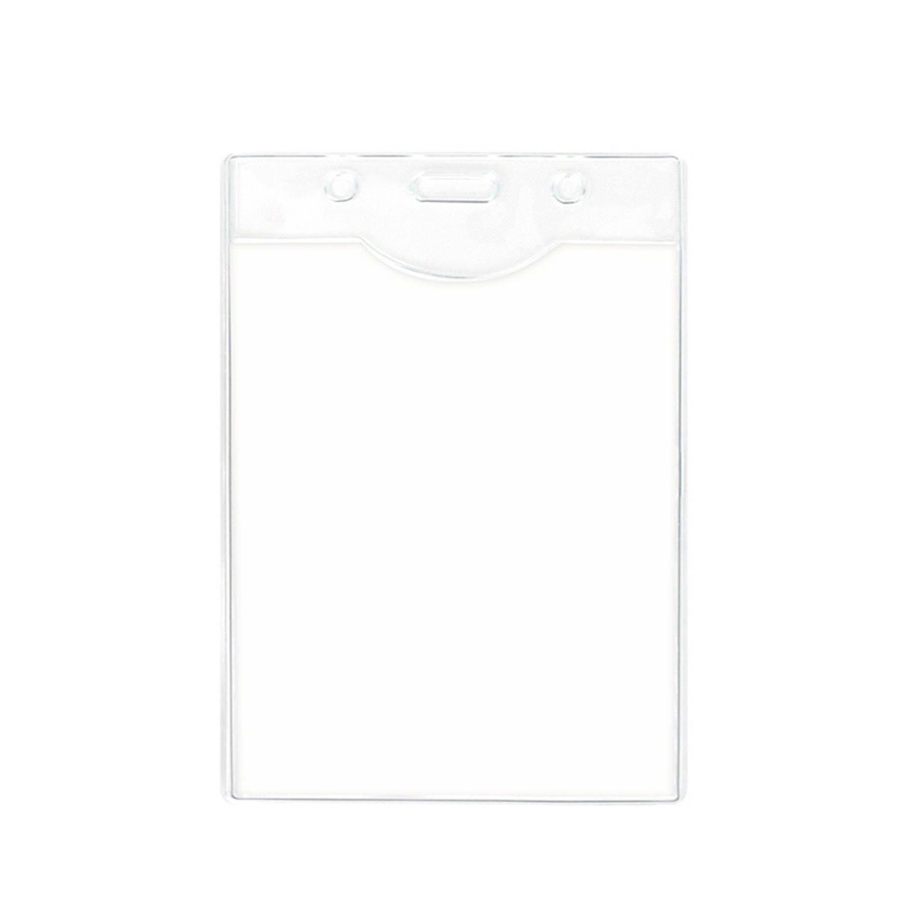 Custom Logo Printed Clear Soft Pvc Waterproof Id Card Holders Business Student Exhibition Id Card Name Badge Holder