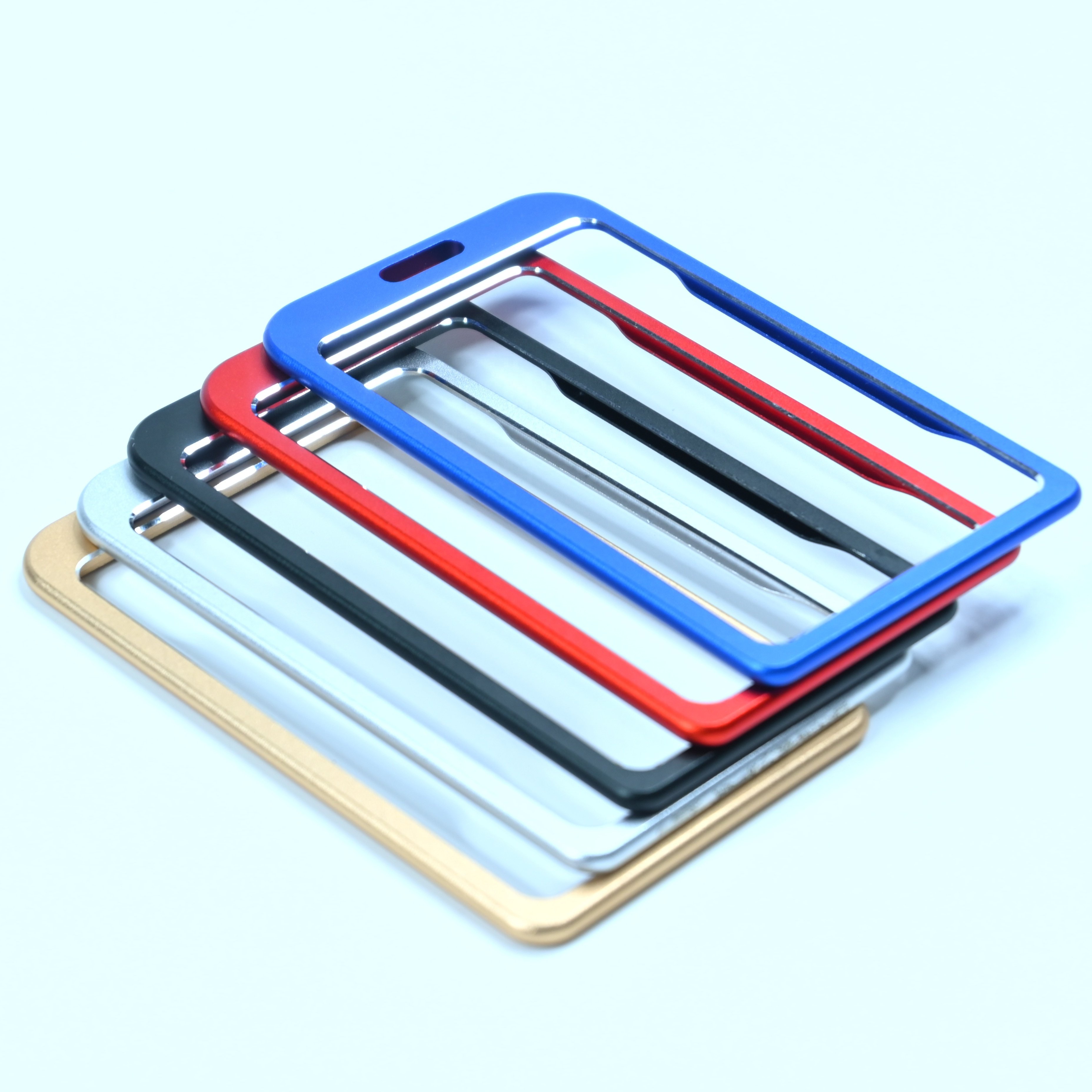 Aluminium Alloy & Plastic ID Card Holder for Corporate Durable Metal and Plastic Material