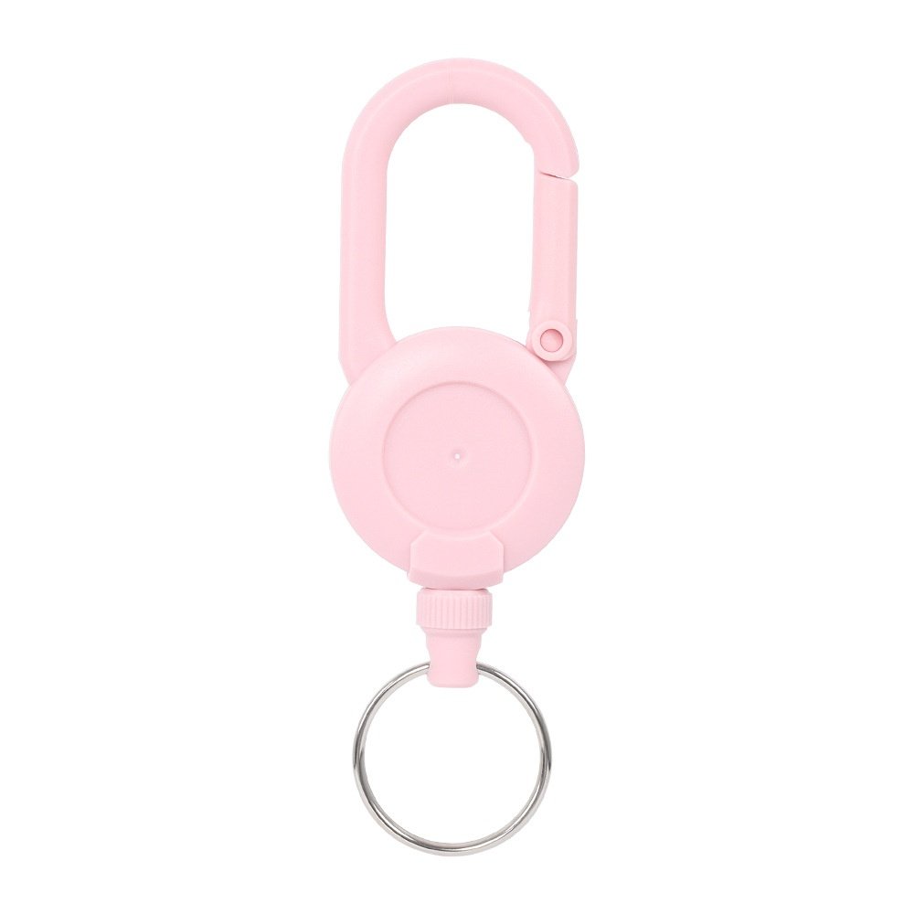 High Rebound Easy-Pull Retractable Keychain with Elastic Drawstring and Long Cord Anti-Lost Badge Holder & Accessory