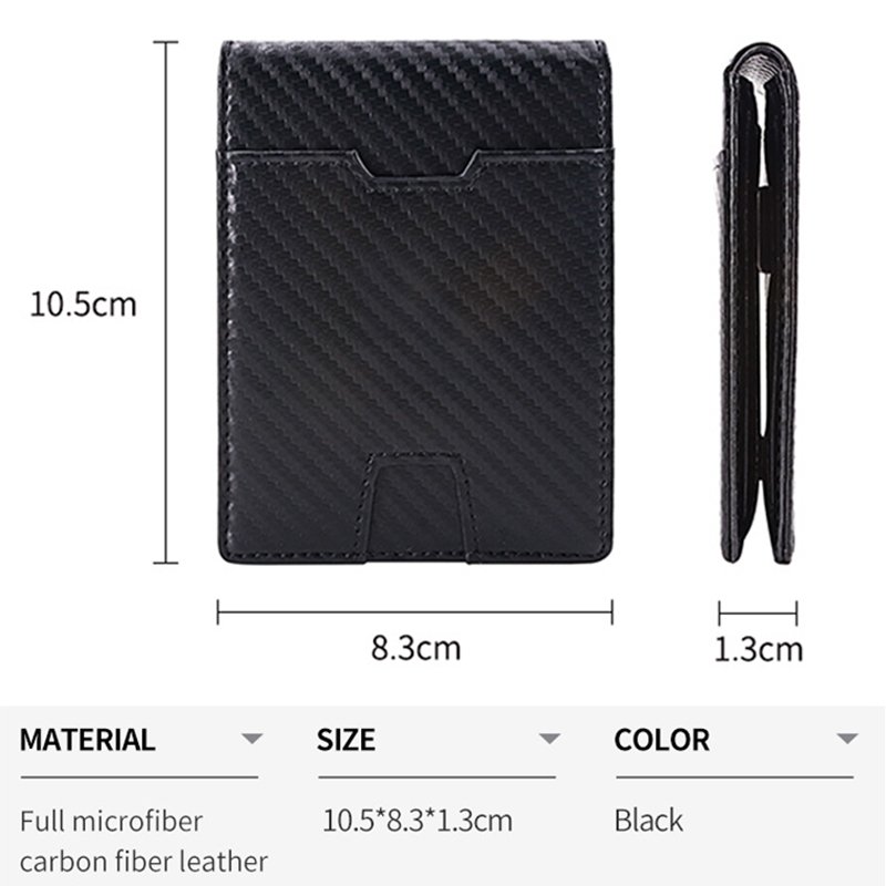 Custom Design Desk Top Slim Leather Parking ID Badge Wallet Card Holder For Men