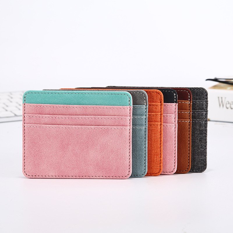 High End Fashion Wallets for Gift Folding Custom Print License ID Card Case Degradable Leather Women&Men's Portable Wallets
