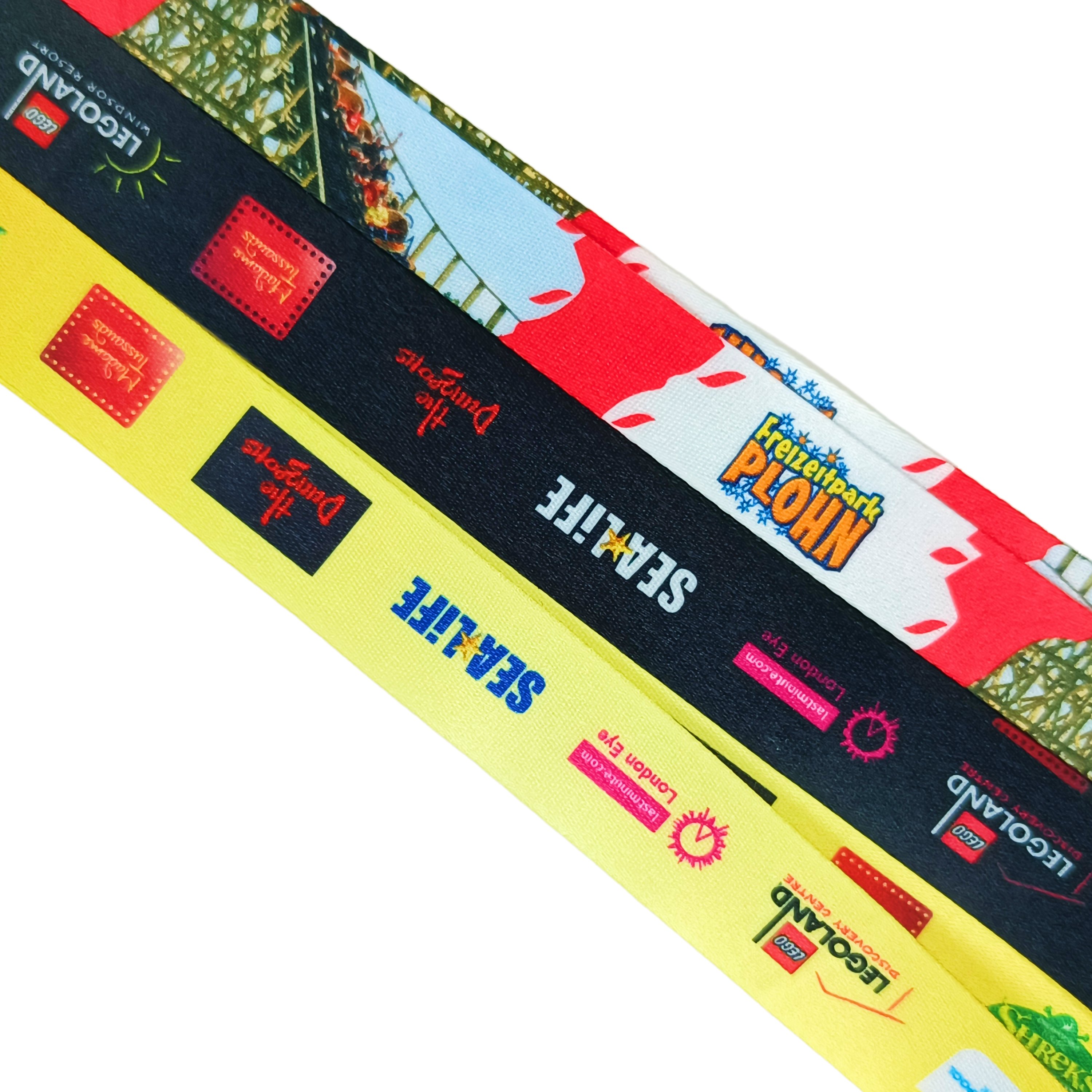 Hot Selling Polyester Lanyard Anime Neck Strap Custom Logo With Metal Clips Sublimation Lanyard With ID Card Badge Holder