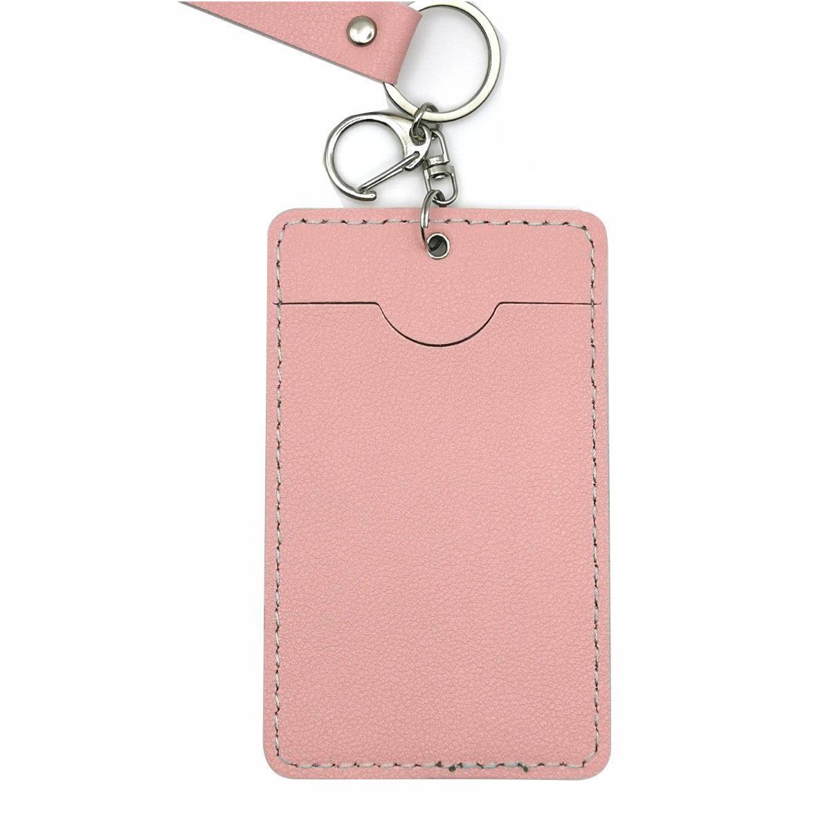 Customizable high-quality leather material, badge ID card holder's ID card sleeve with lanyard, office supplies