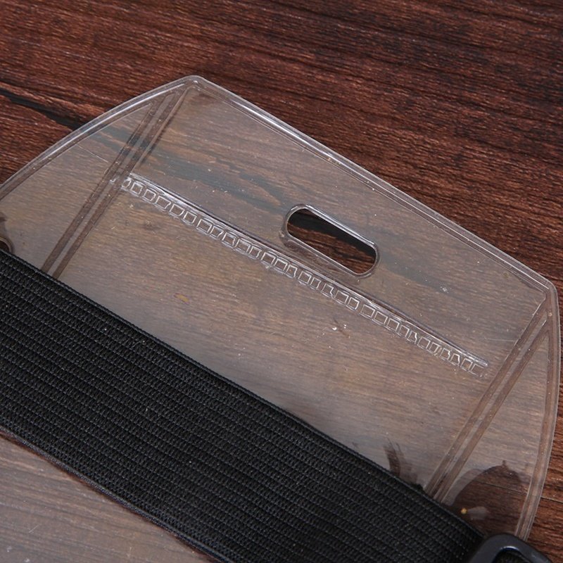Hengyao Hot Selling PVC Leather and ABS Arm Badge Card Holder for ID Badges eBay Favorite Product with Lanyard
