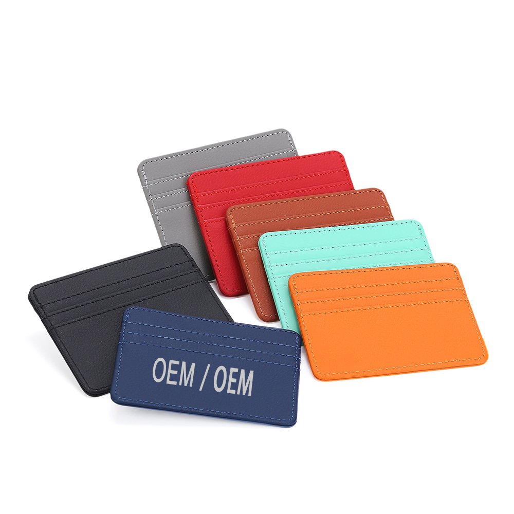 Pofeis Customized Material Logo Various Printed Card Holder Coin Purse