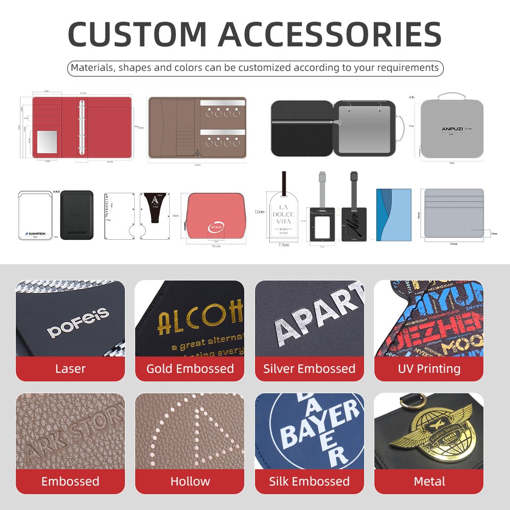 Pofeis Customized Material Logo Various Printed Card Holder Coin Purse