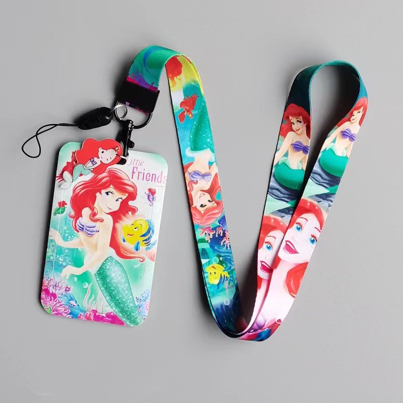 New Style princess Cute Anime Neck Strap Lanyards Keychain Badge Holder ID Card Pass for Key Accessories Lanya