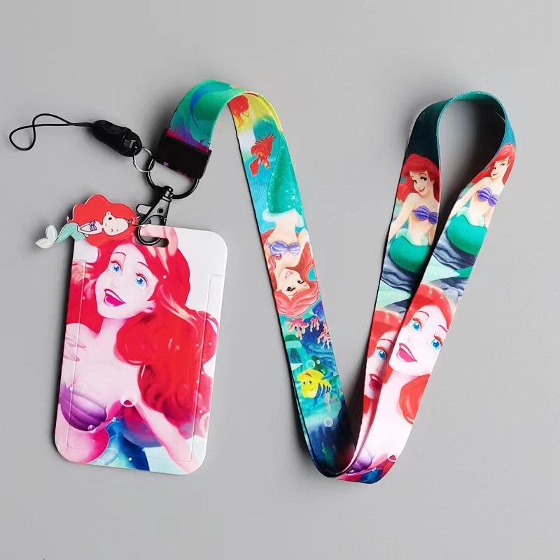 New Style princess Cute Anime Neck Strap Lanyards Keychain Badge Holder ID Card Pass for Key Accessories Lanya