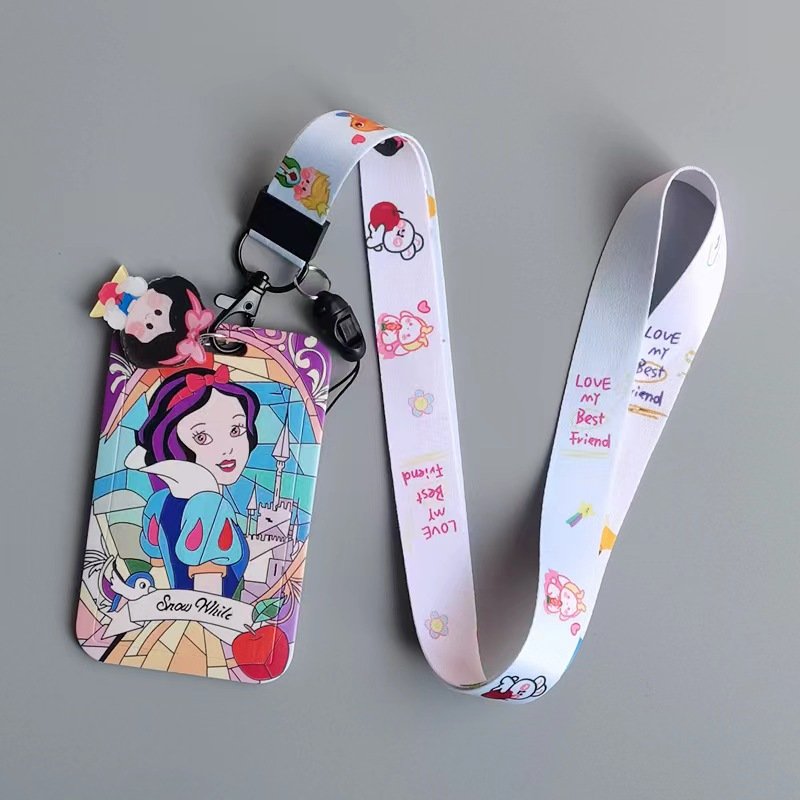 New Style princess Cute Anime Neck Strap Lanyards Keychain Badge Holder ID Card Pass for Key Accessories Lanya