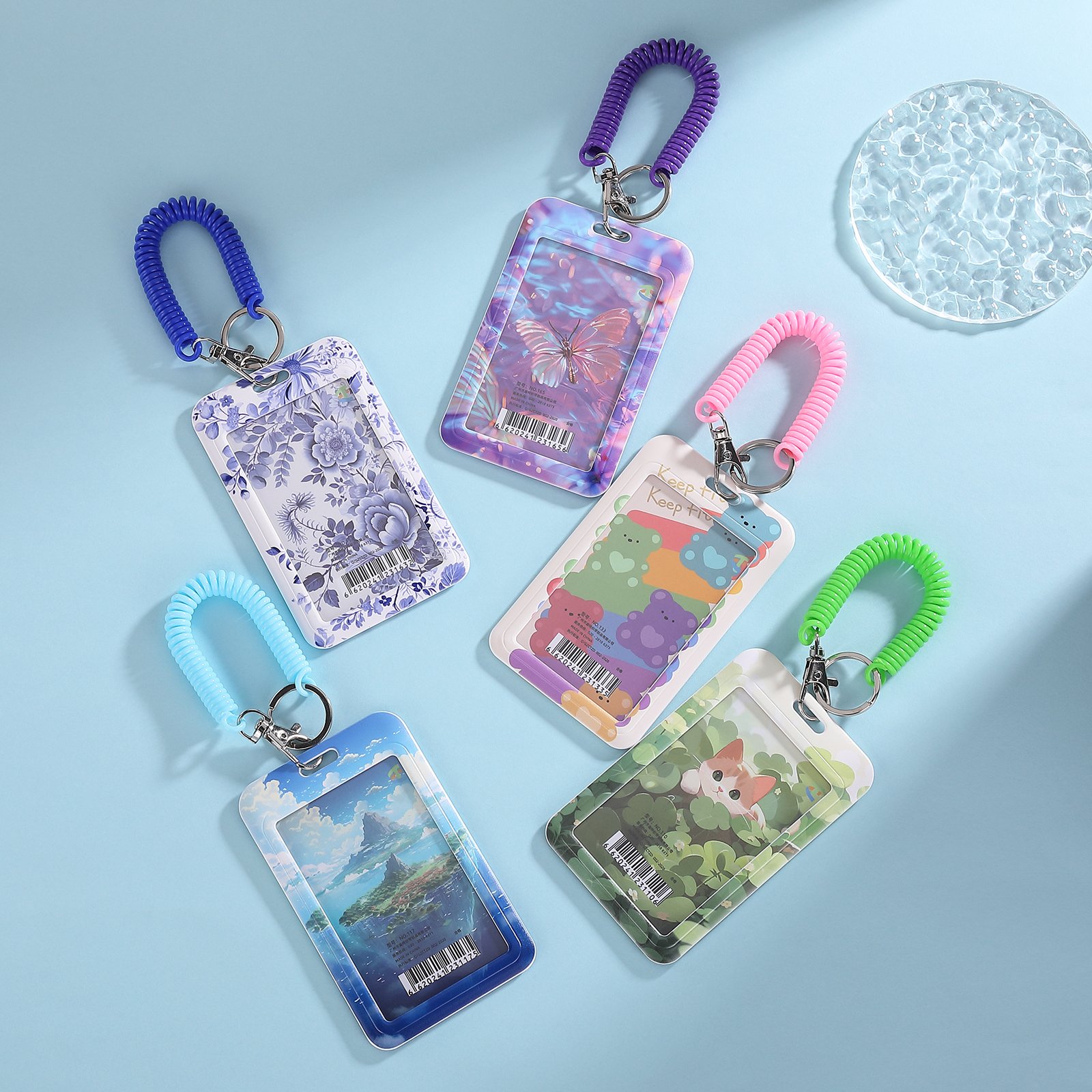 Custom School Student Cartoon Plastic Abs Card Holder Cardholder Badge Holder Business Credit Id Card Holders