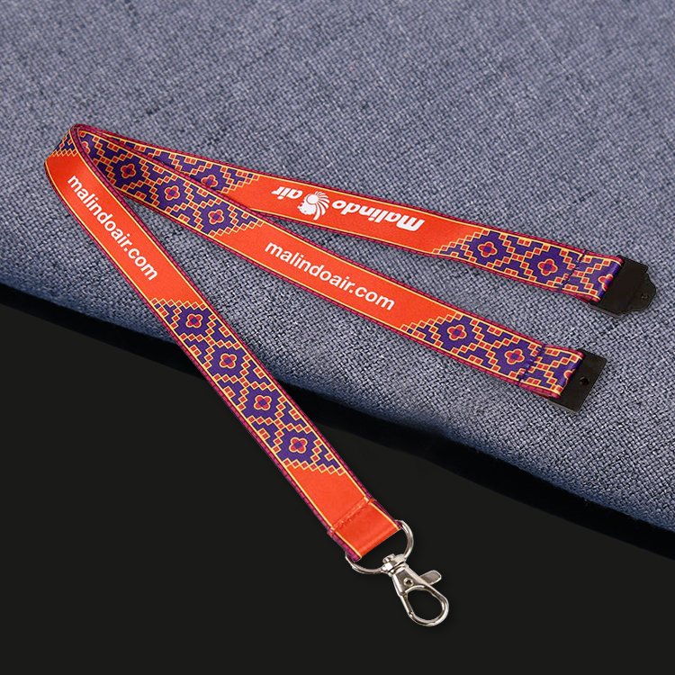 Safety thick double clip personalised id card safety badge breakaway lanyard with id card badge holder