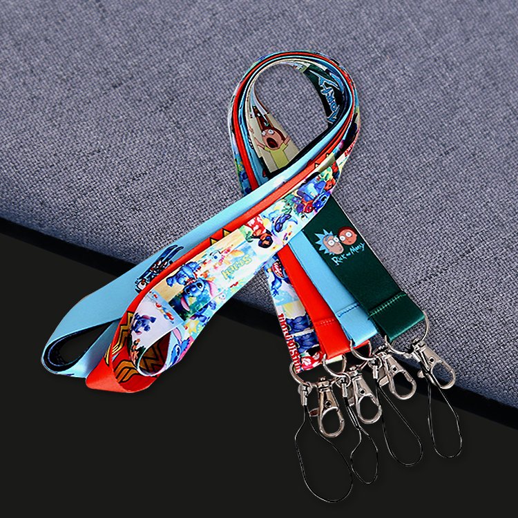 Safety thick double clip personalised id card safety badge breakaway lanyard with id card badge holder