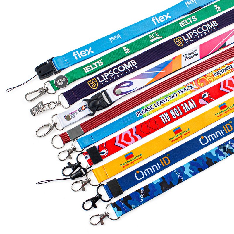Wholesale Custom Lanyards With Logo Id Card Holder Polyester Sublimation Lanyard