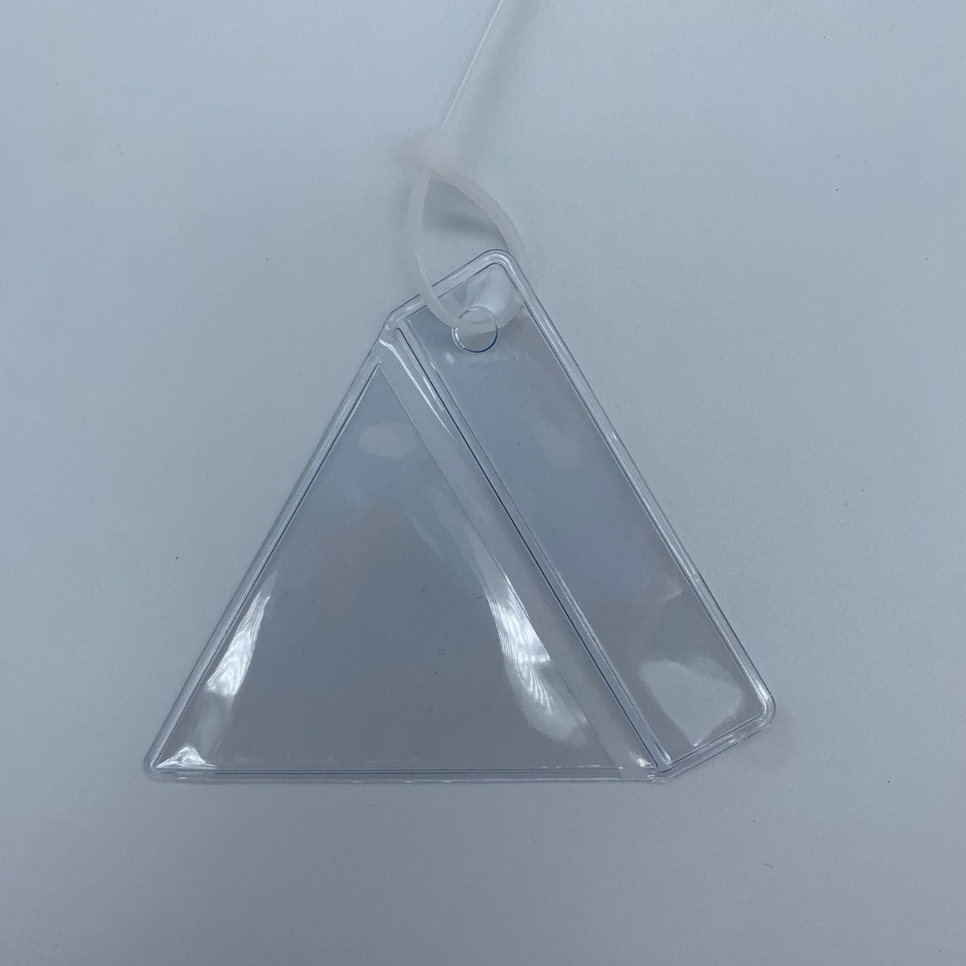 Customized size Waterproof Dustproof Pvc Plastic Reusable Hang Tag Packing Bag transparent price hang tag holder