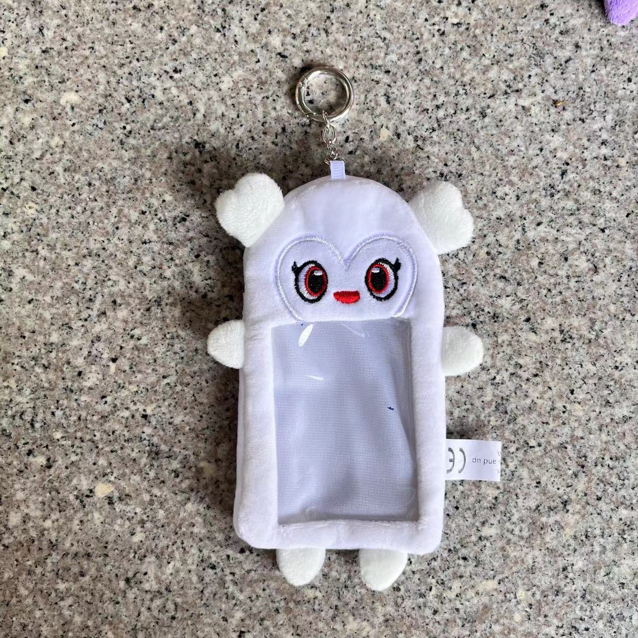 Kpop Twice Keychain Lovely Plush Photocard Holder ID Badge Lomo Card Protective Case Bag Pendant Key Ring