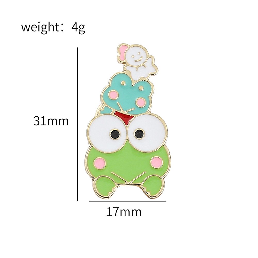 Crtoon anime cat kitty Brooch Japanese simple metal badge bag pin pen bag jewelry sanrioed accessories wholesale metal clip