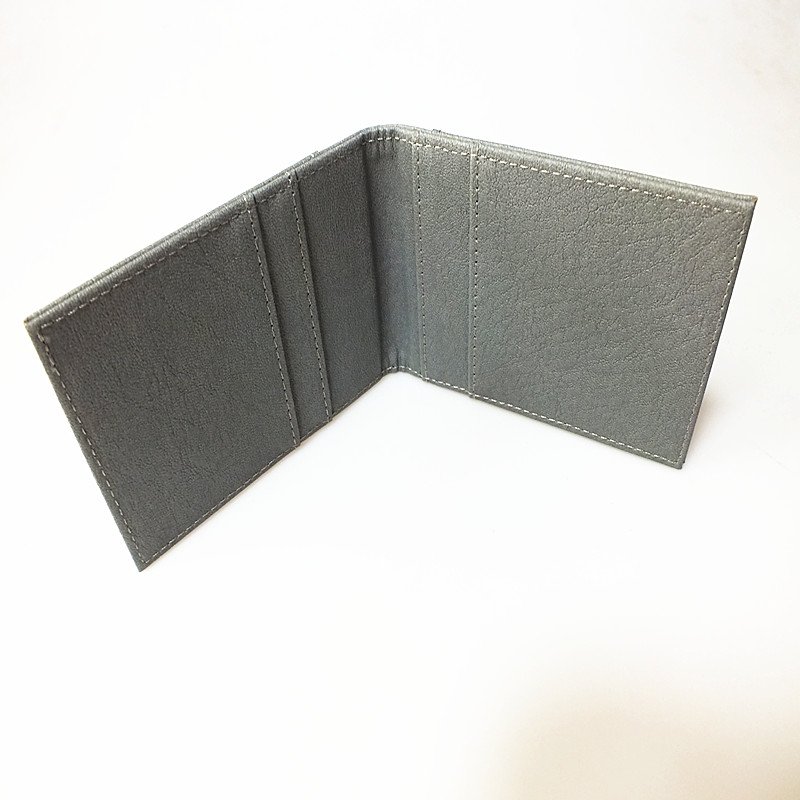 ID Card Holder PU leather badge holder ID Badge holder with 1 ID window and 2 card slot