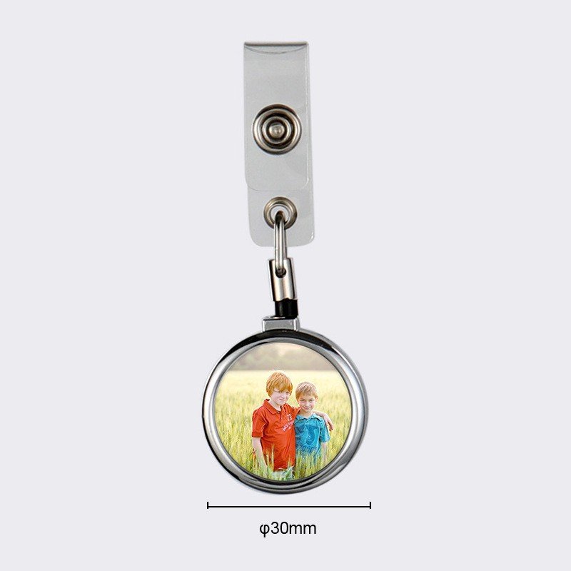 Sublimation Badge reel Blank custom badge holder DIY nurse gift