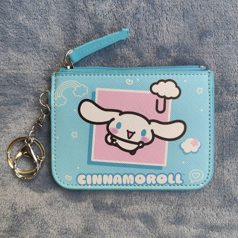 Wholesale Sanrio Cute Melody Kuromi PU Bulk Key id Badge Holder Keychain Girls Coin Purse Key Chain