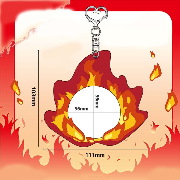 Popular Anime Badge Storage Sleeve PVC Hanging Badge Protective Cover Pendant Mini Photocard Holder