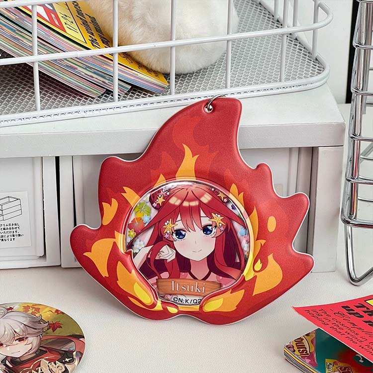 Popular Anime Badge Storage Sleeve PVC Hanging Badge Protective Cover Pendant Mini Photocard Holder