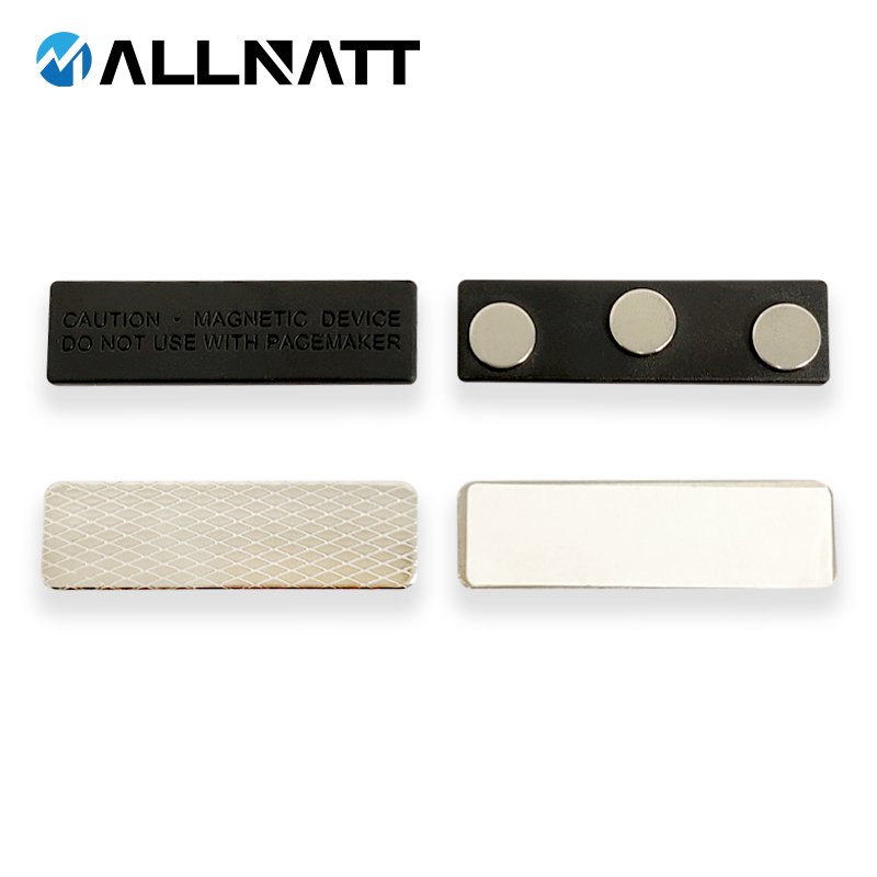 Brand New Name Badge Magnets Kit Magnetic Name Badge Holders 3 Strong Magnets Adhesive ID Holder For Business